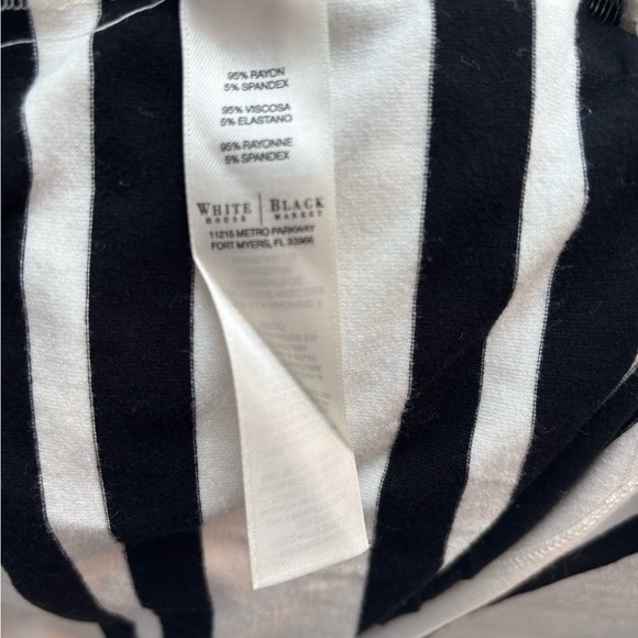 White House Black Market WHBM Oversized Striped Tee Size Large – 3/4 Sleeve - Picture 5 of 6